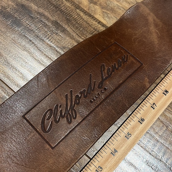 Clifford Lenox THE ORIGINAL // LEATHER LIFTING BELT // BROWN - Picture 4 of 13